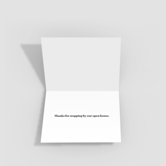 Open House Notecards –Who Says Stranger's Houses Is Awkward (Pack of 10)
