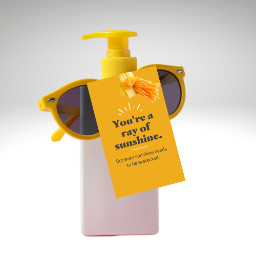 ANYTIME: Sunscreen (10 Personalized Tags)