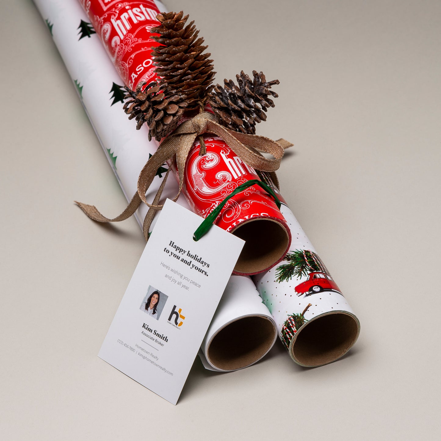 Holiday Pop By Tags - Gift Wrap (Pack of 20)