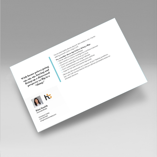 DIRECT MAIL: Fix & Flip (Pack of 50 Personalized Cards)