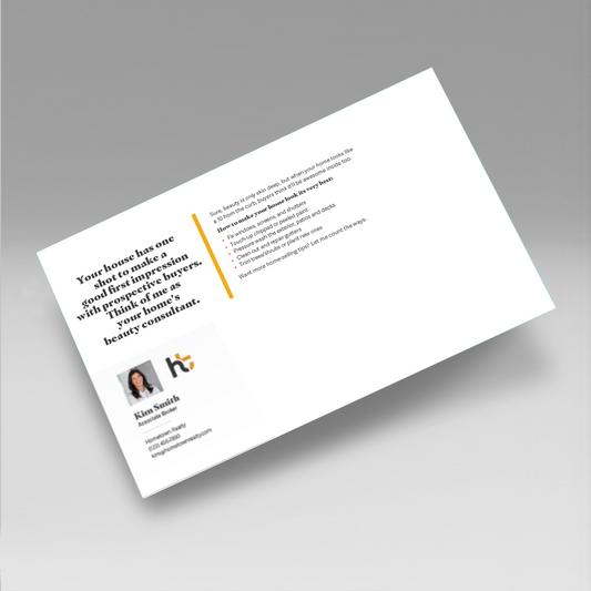 DIRECT MAIL: Curb Appeal Matters (Pack of 50 Personalized Cards)