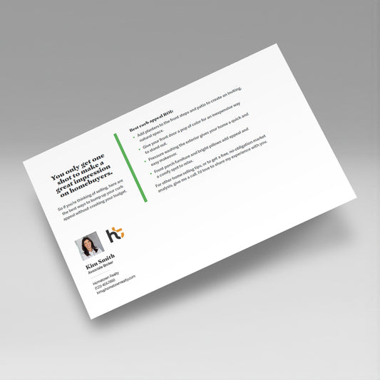 DIRECT MAIL: Curb Appeal Tips (Pack of 50 Personalized Cards)