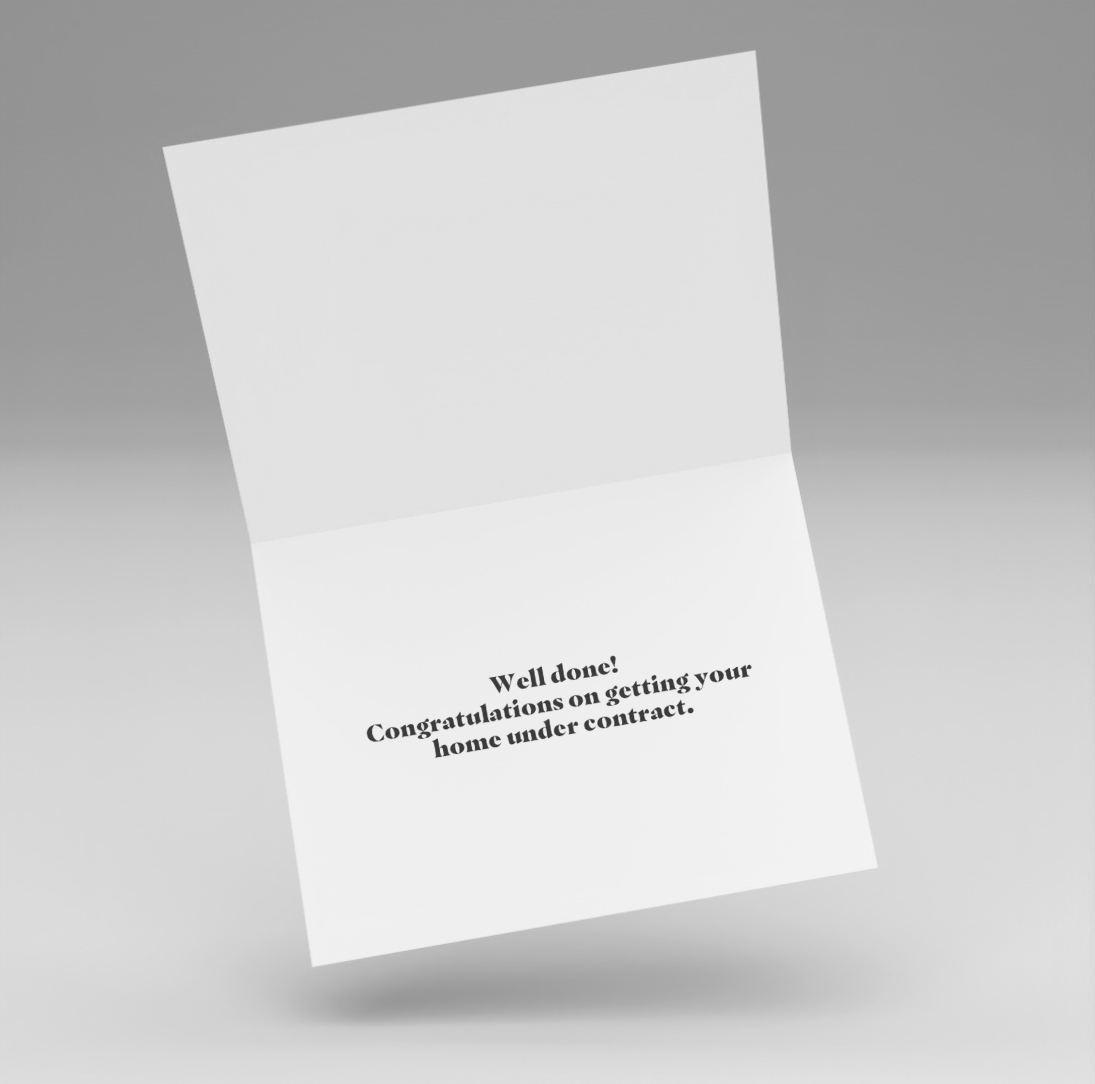 UNDER CONTRACT NOTE CARD: Good Show (10 Personalized Cards)