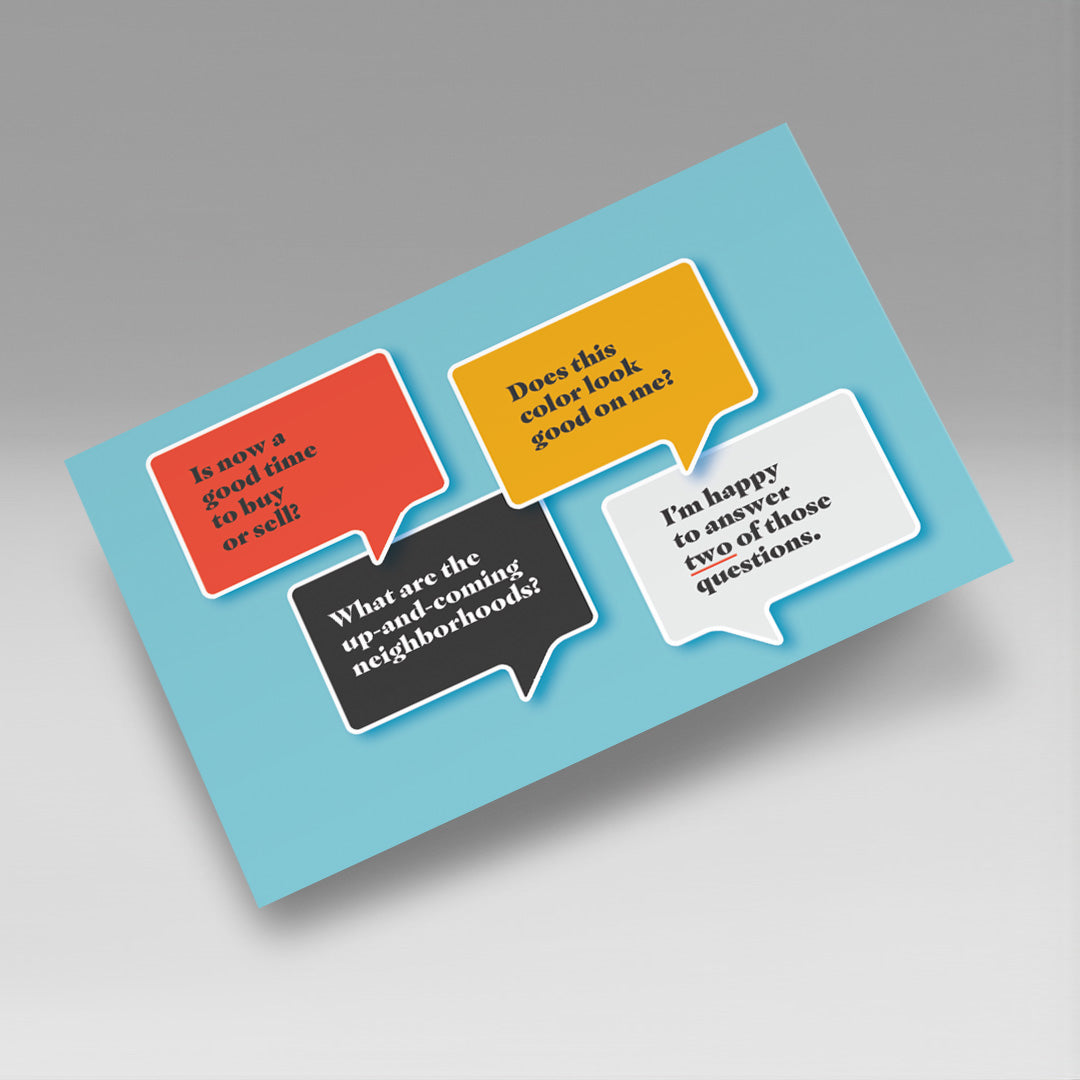 DIRECT MAIL: Free Market Analysis (Pack of 50 Personalized Cards)