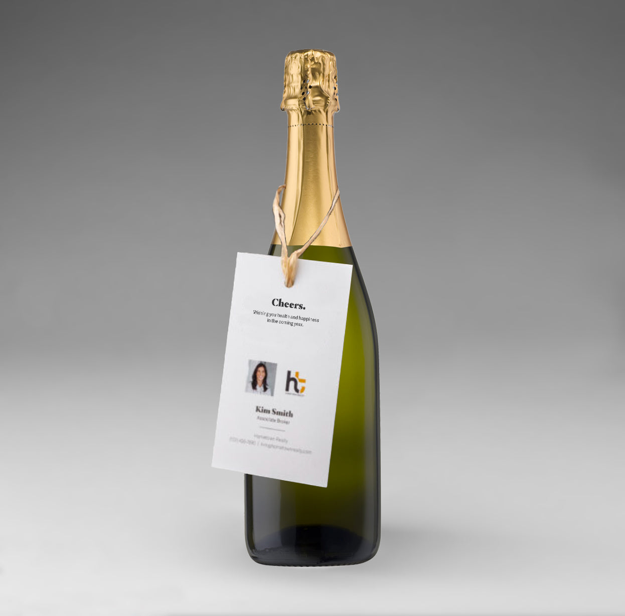 Holiday Pop By Tags - New Year's Eve Bubbly (Pack of 20)