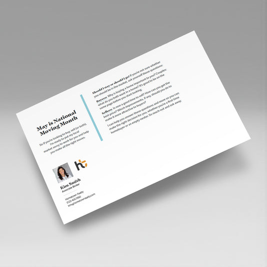 DIRECT MAIL: May National Moving Month (Pack of 50 Personalized Cards)