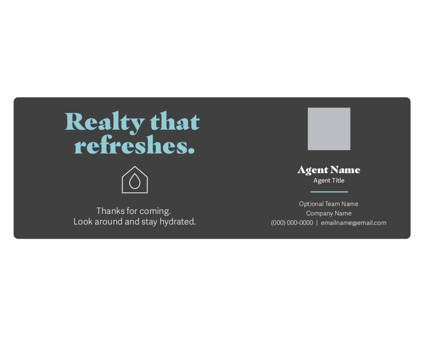 OPEN HOUSE: Water Bottle Labels (Pack of 20)