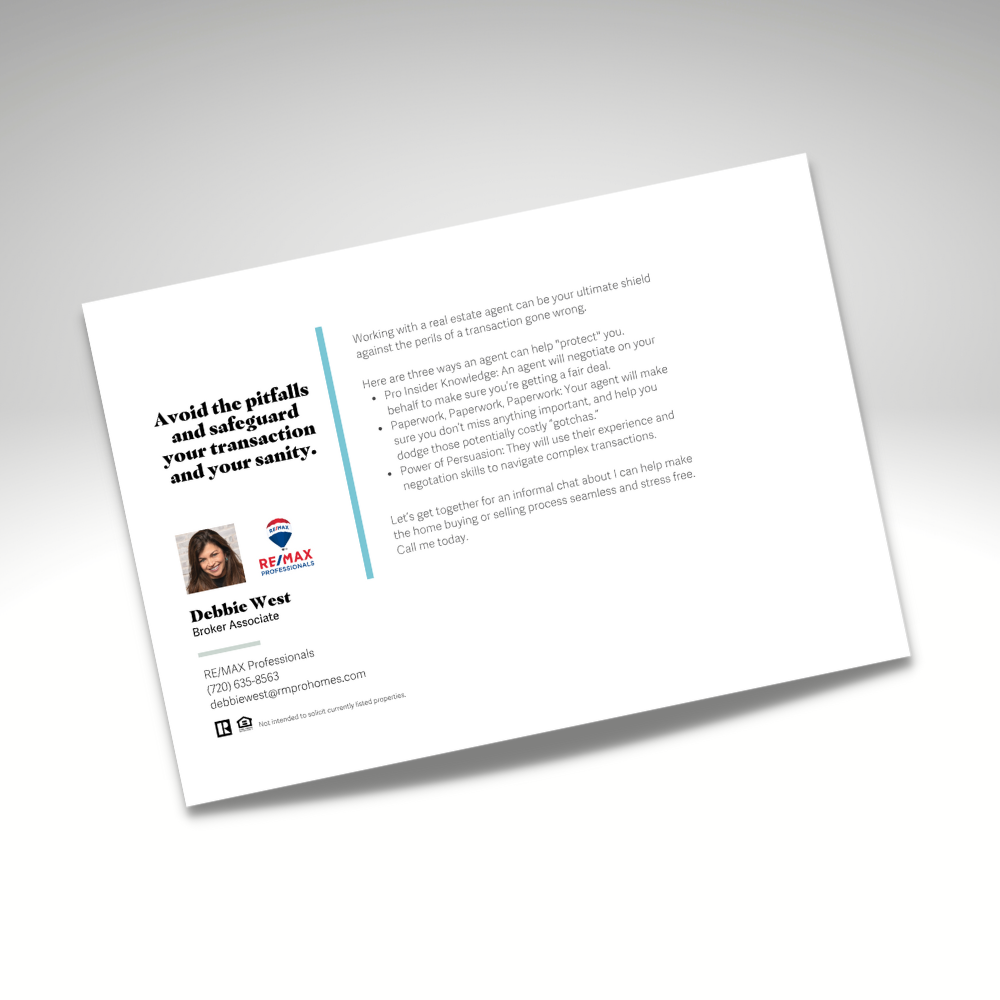 DIRECT MAIL: The Value of An Agent (Pack of 50)