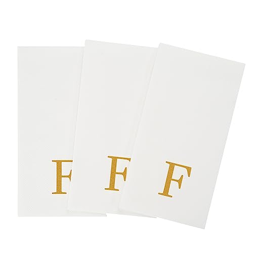 HOUSIVERSARY: Linen-Feel Monogrammed Guest Towels (50 Count)