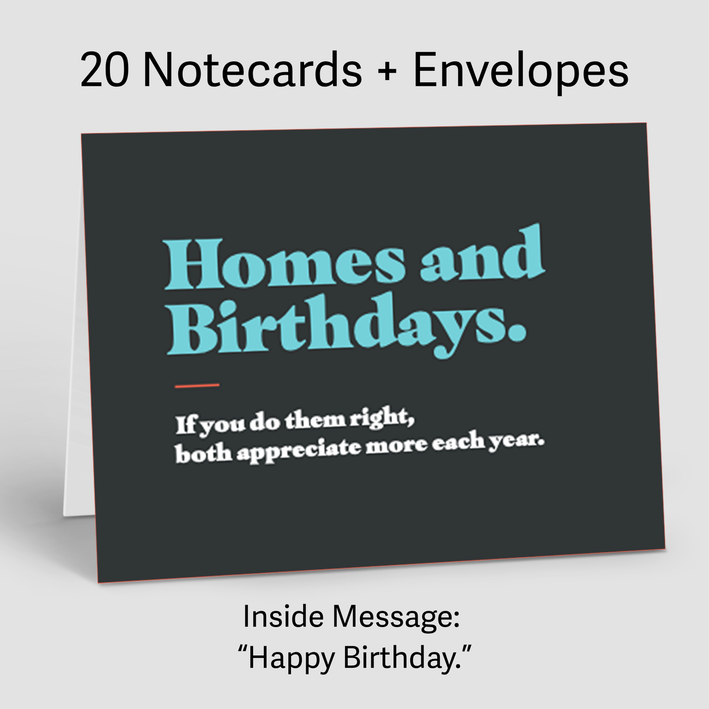 Birthday Note Card Bundle (12 Month Supply)