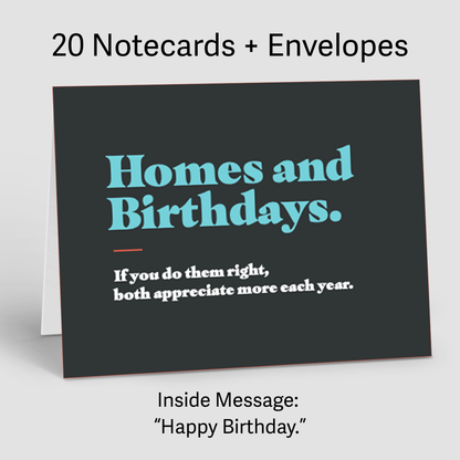 Birthday Note Card Bundle (12 Month Supply)