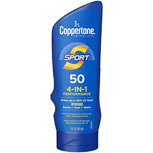 Coppertone SPORT Sunscreen SPF 50 Lotion, 7 Fl Oz (Pack of 12)