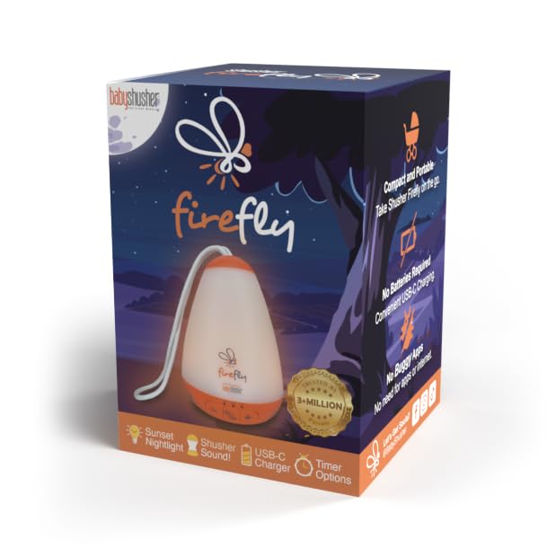 NEW BABY: Baby Shusher Firefly -  Portable Sound Machine Night Light