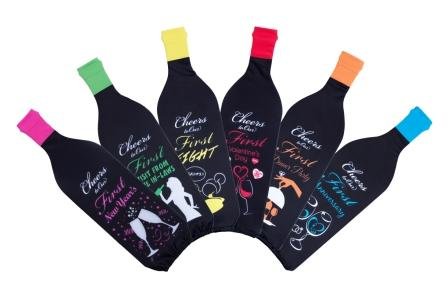 WEDDING: Tipsy Toasts: The Original First Year of Marriage Milestones Wine Bottle Covers