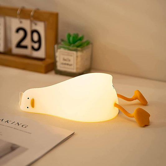 NEW BABY: Lying Flat Duck, 3 Level Dimmable Nursery Nightlight