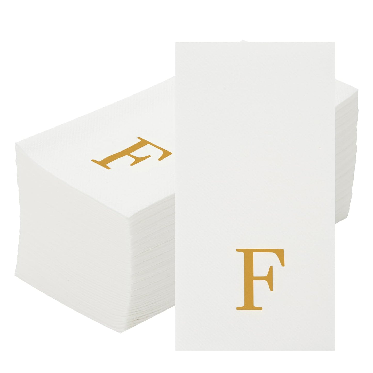 HOUSIVERSARY: Linen-Feel Monogrammed Guest Towels (50 Count)