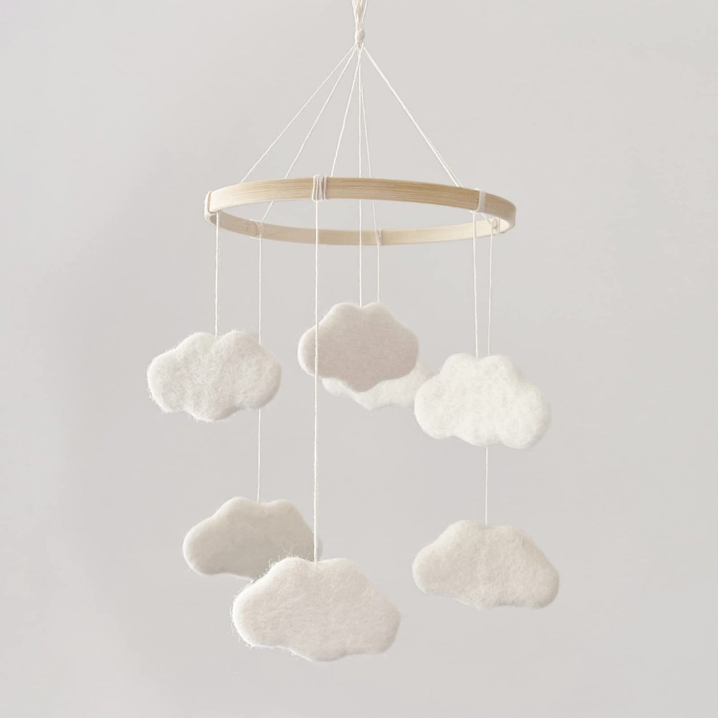 NEW BABY: Baby Felt Clouds Boho Crib Mobile