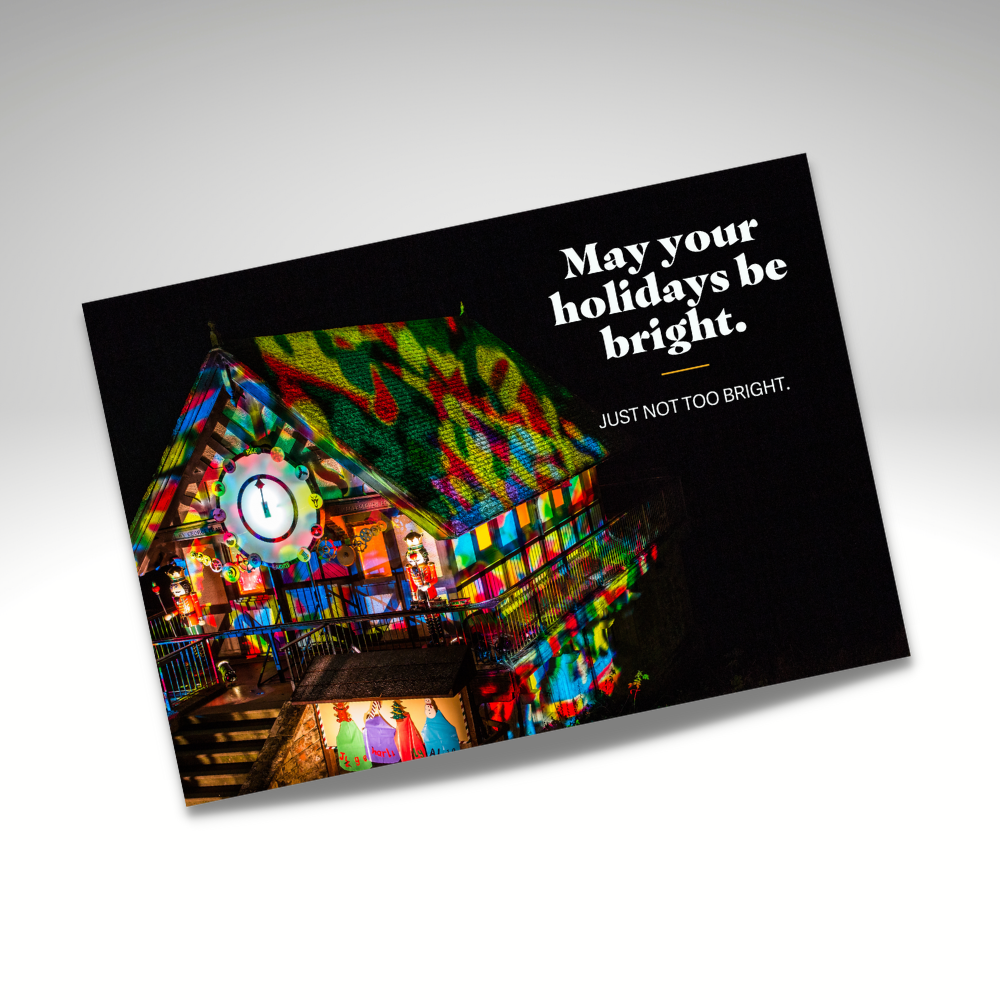 DIGITAL DOWNLOAD: Holiday Bright Lights Postcard