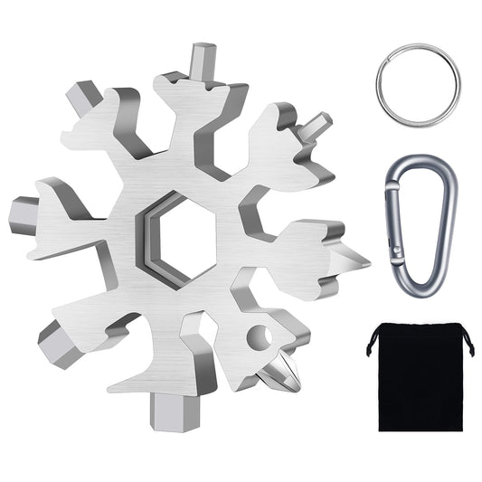 FZENeast 18-in-1 Stainless Steel Snowflake Multitool