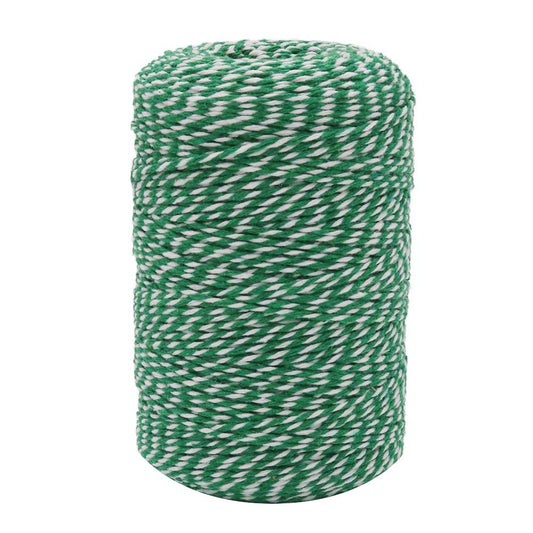 Tenn Well Green and White Twine, 656 Feet Cotton Bakers Twine Perfect for Baking, Butchers, Crafts, Gift Wrapping, Christmas Decoration