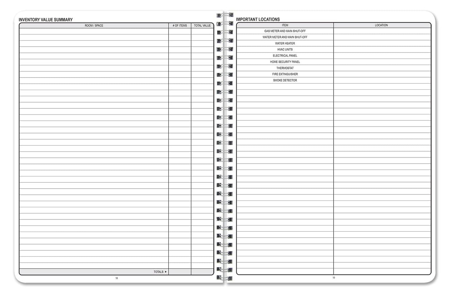 NEW LISTING: Home Inventory Record/Home Inventory Log Book