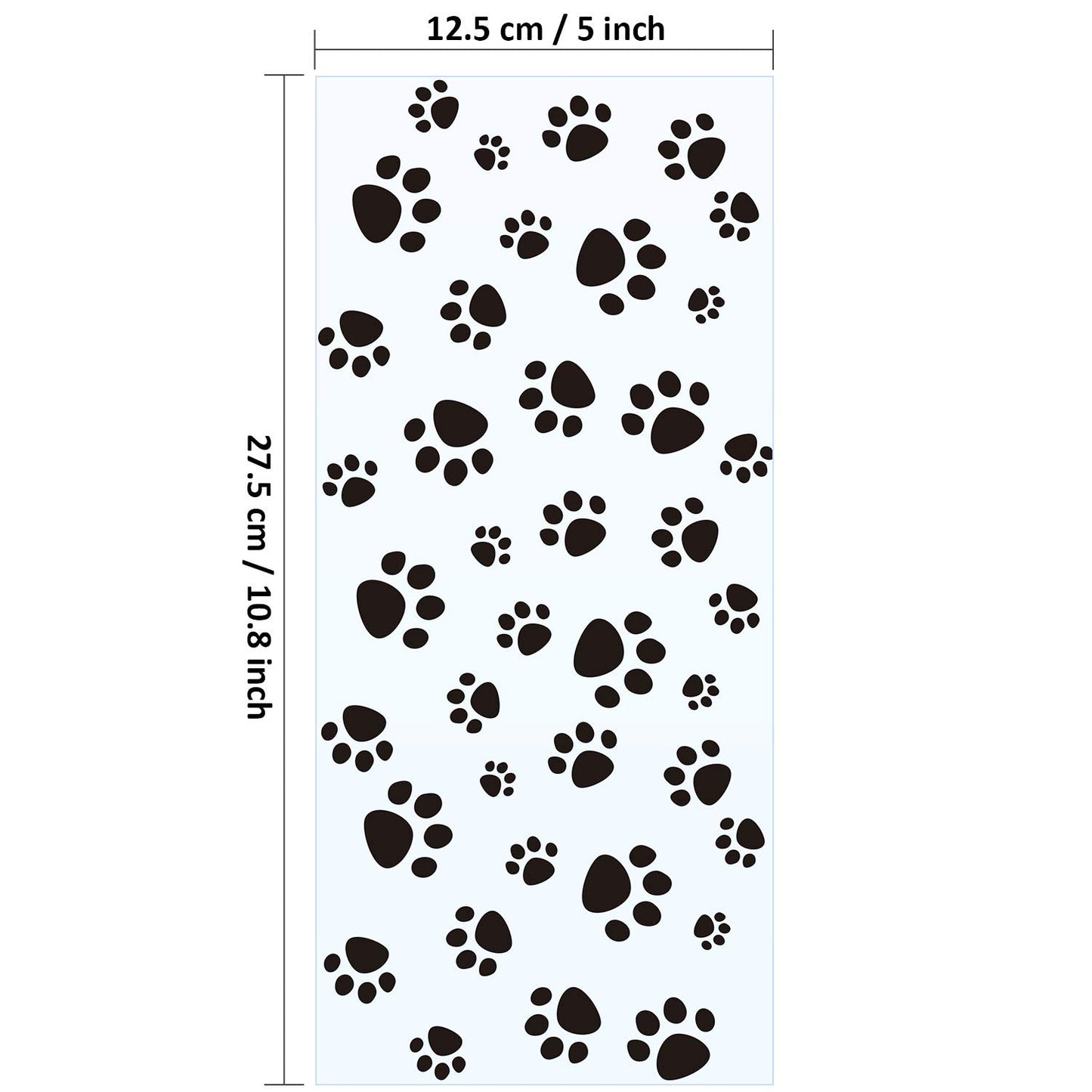 Blulu Pet Paw Print Cone Cellophane Bags (100 pieces)