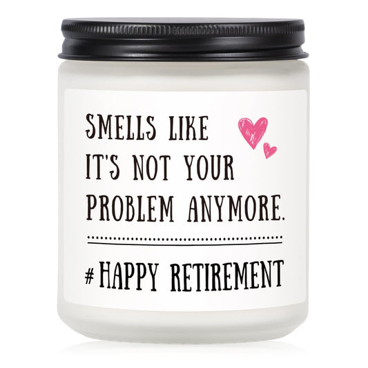 RETIREMENT: Funny Handmade Retirement Candle, 7 Oz