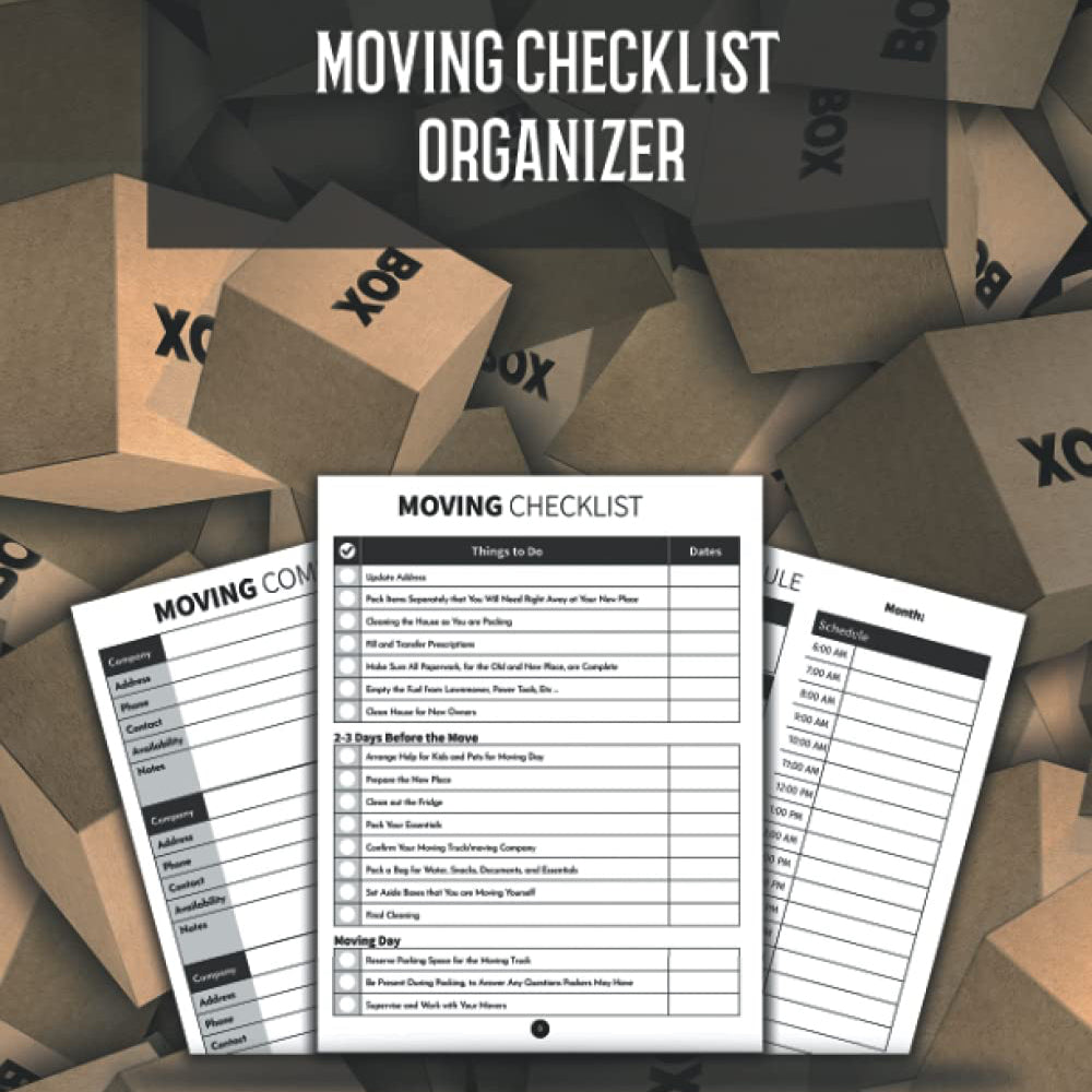 UNDER CONTRACT: Moving Checklist Organizer