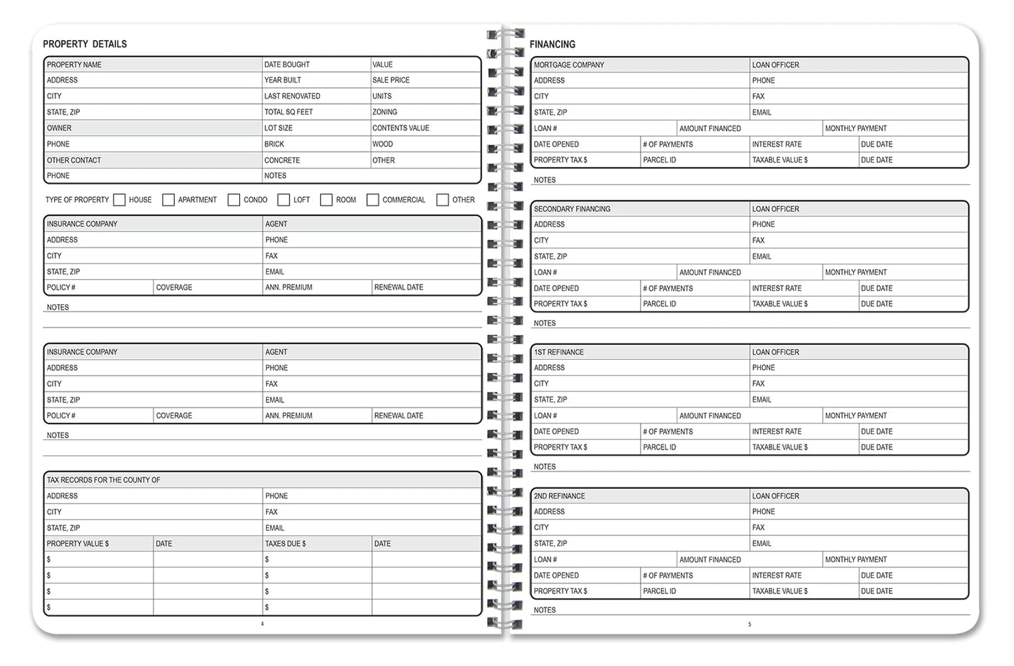 NEW LISTING: Home Inventory Record/Home Inventory Log Book