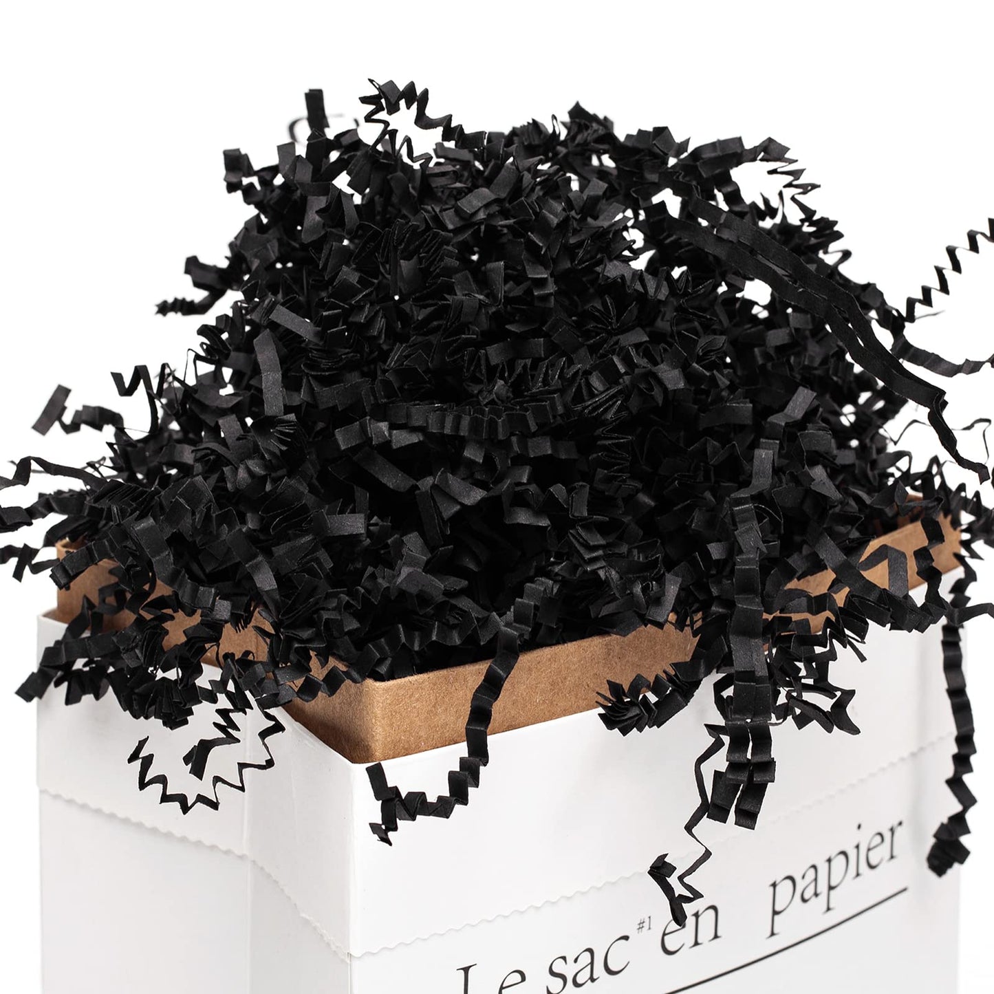 Mefleet Black Crinkle Cut Shredded Paper (1 LB)