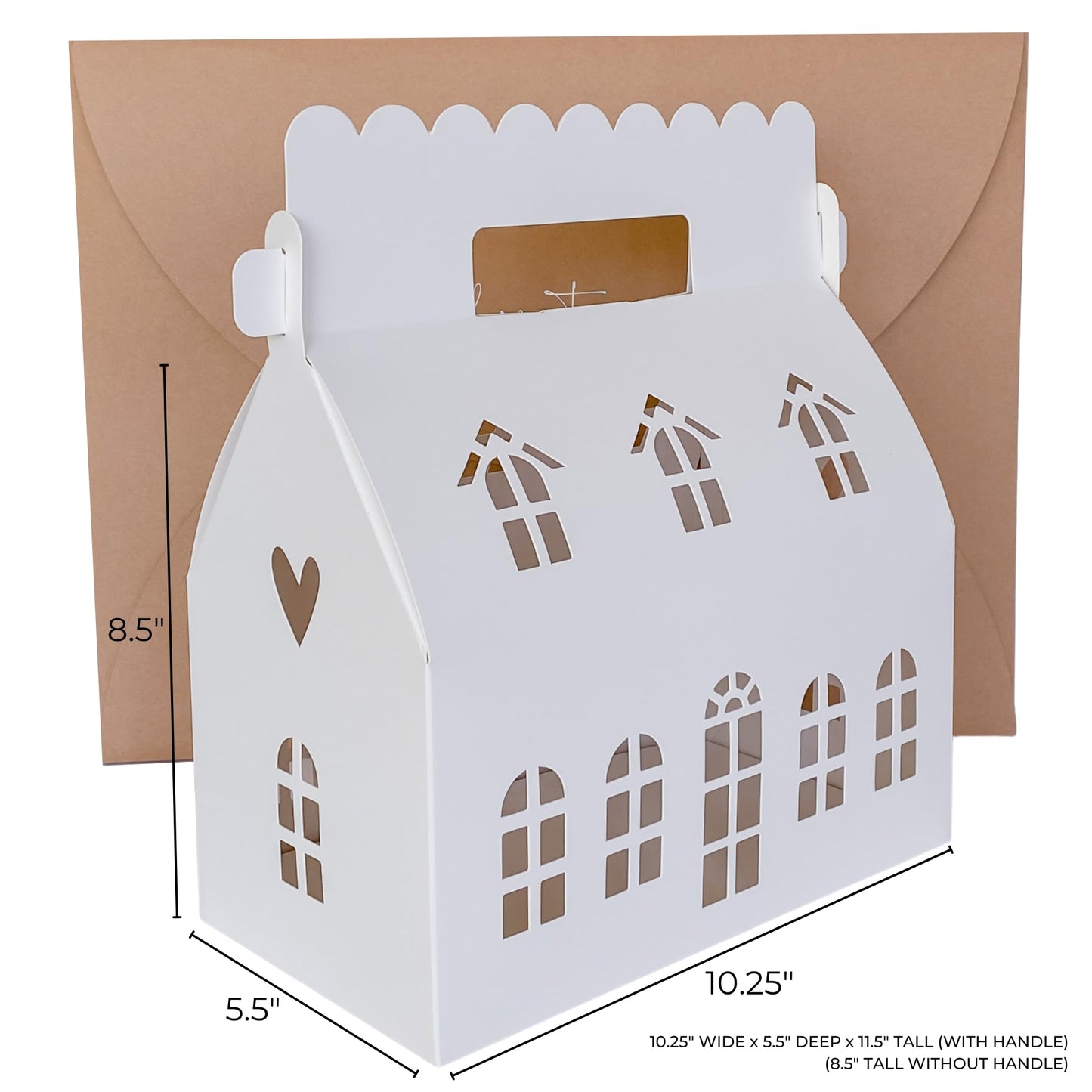 Karentology Large Mansion House Shaped Gift Boxes (10 Pieces)