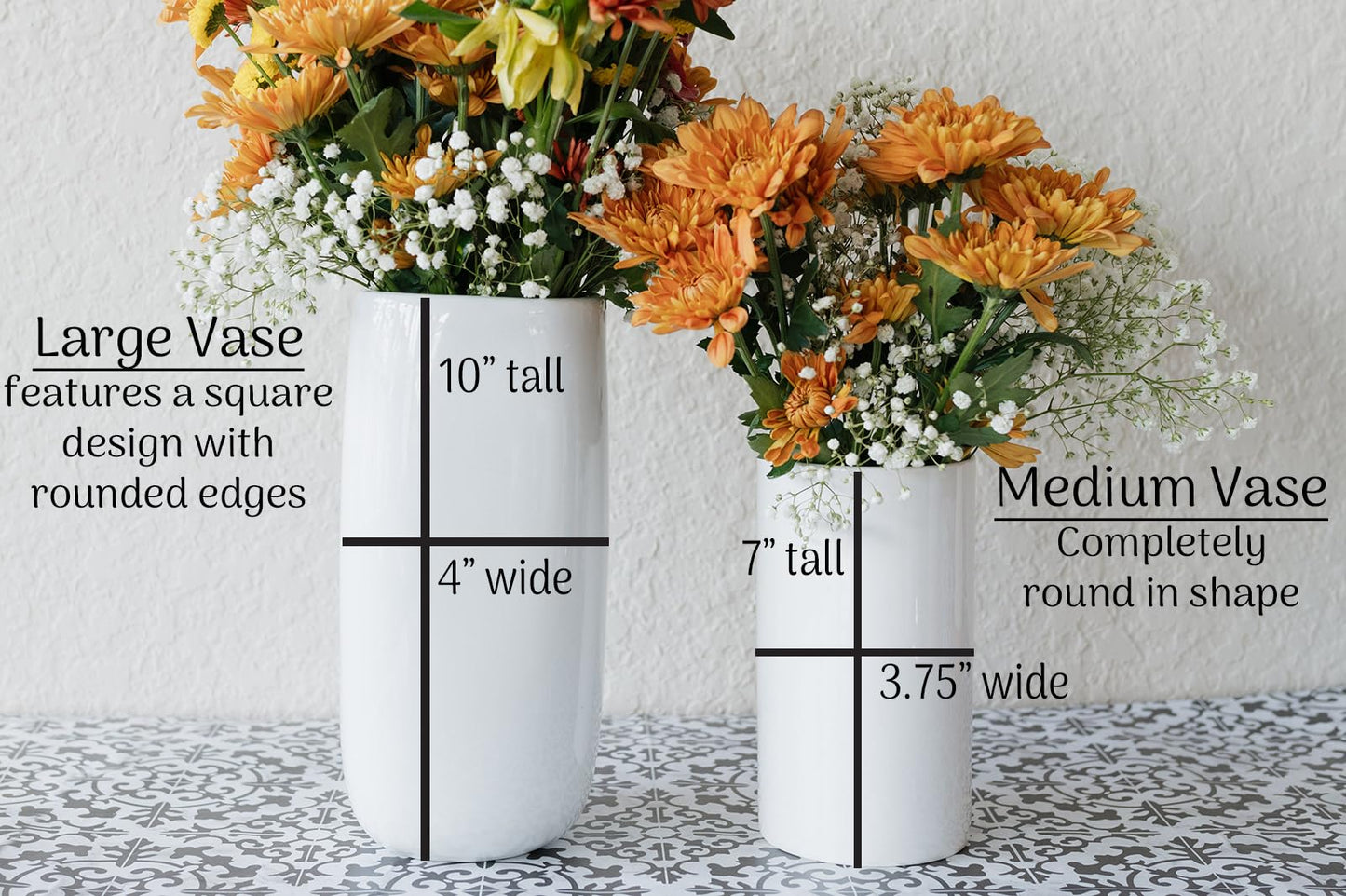 WEDDING: Personalized Ceramic Flower Vase With Wedding Date