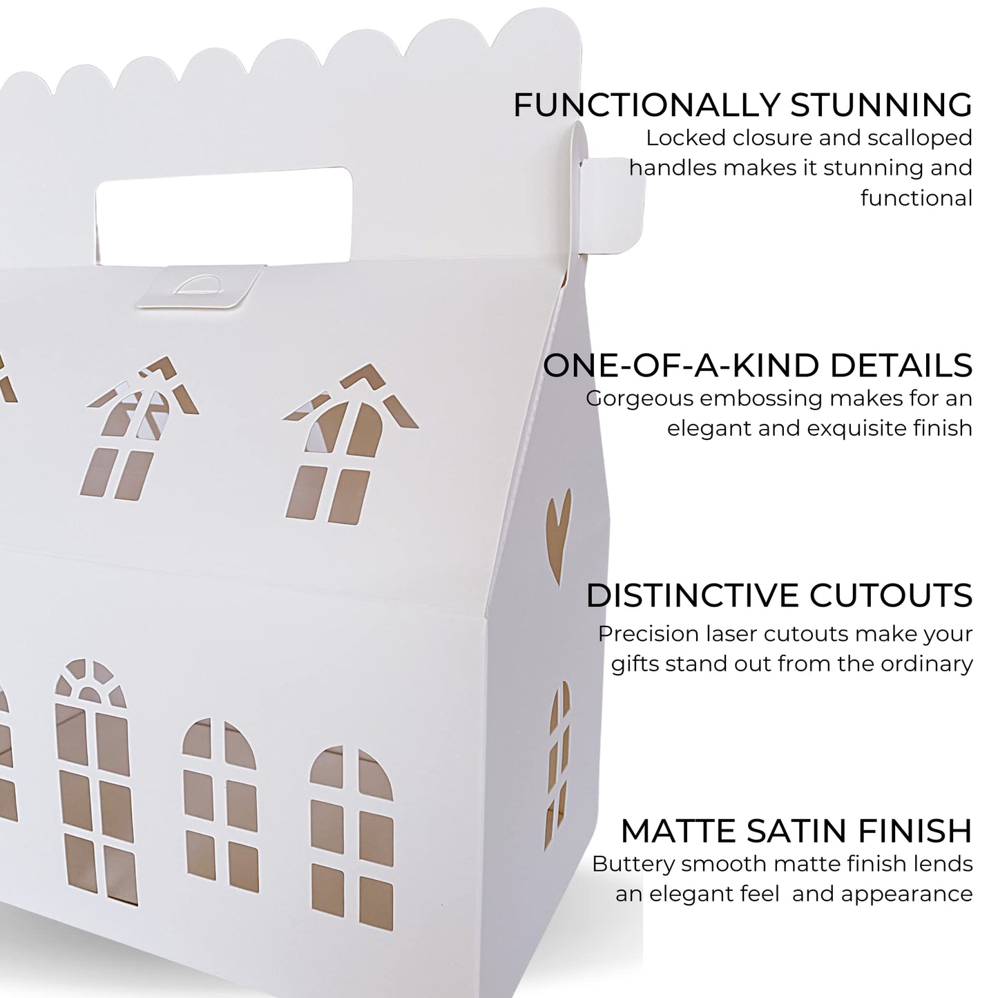 Karentology Large Mansion House Shaped Gift Boxes (10 Pieces)