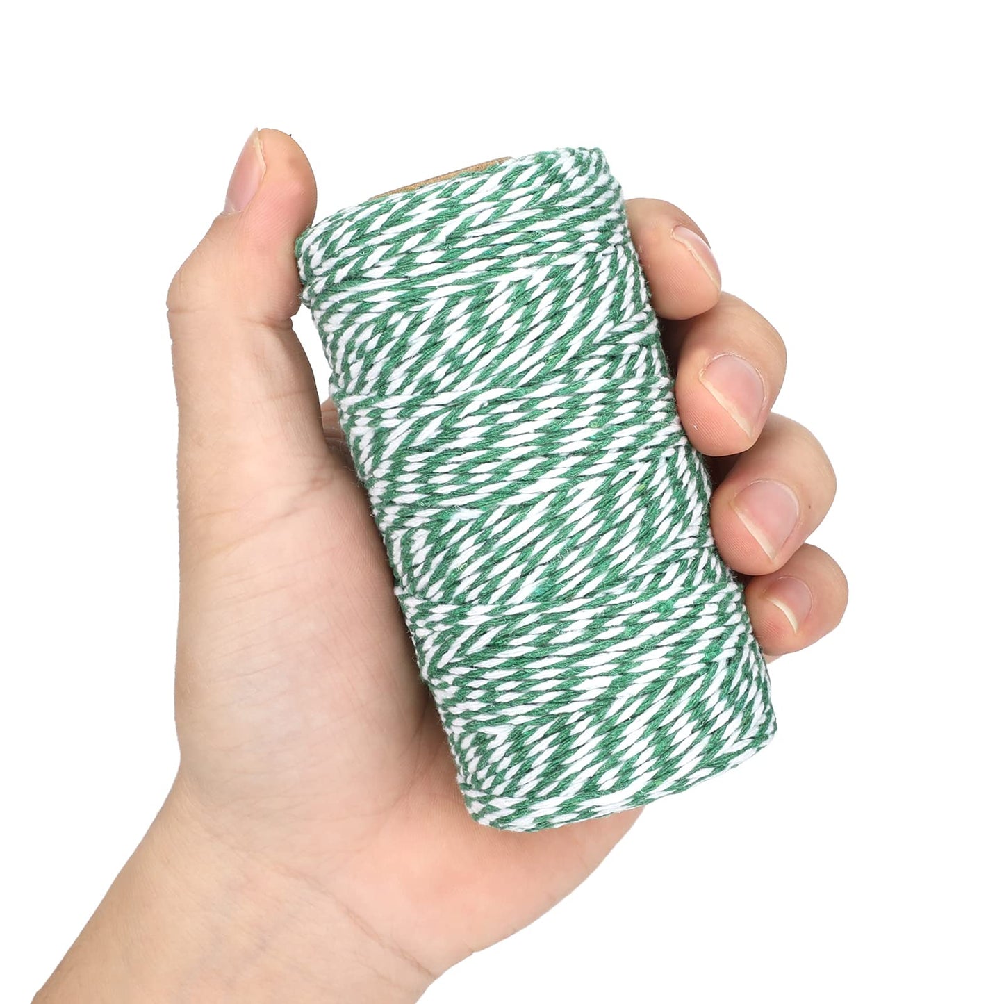 jijAcraft Green and White Bakers Twine String (328 Feet)