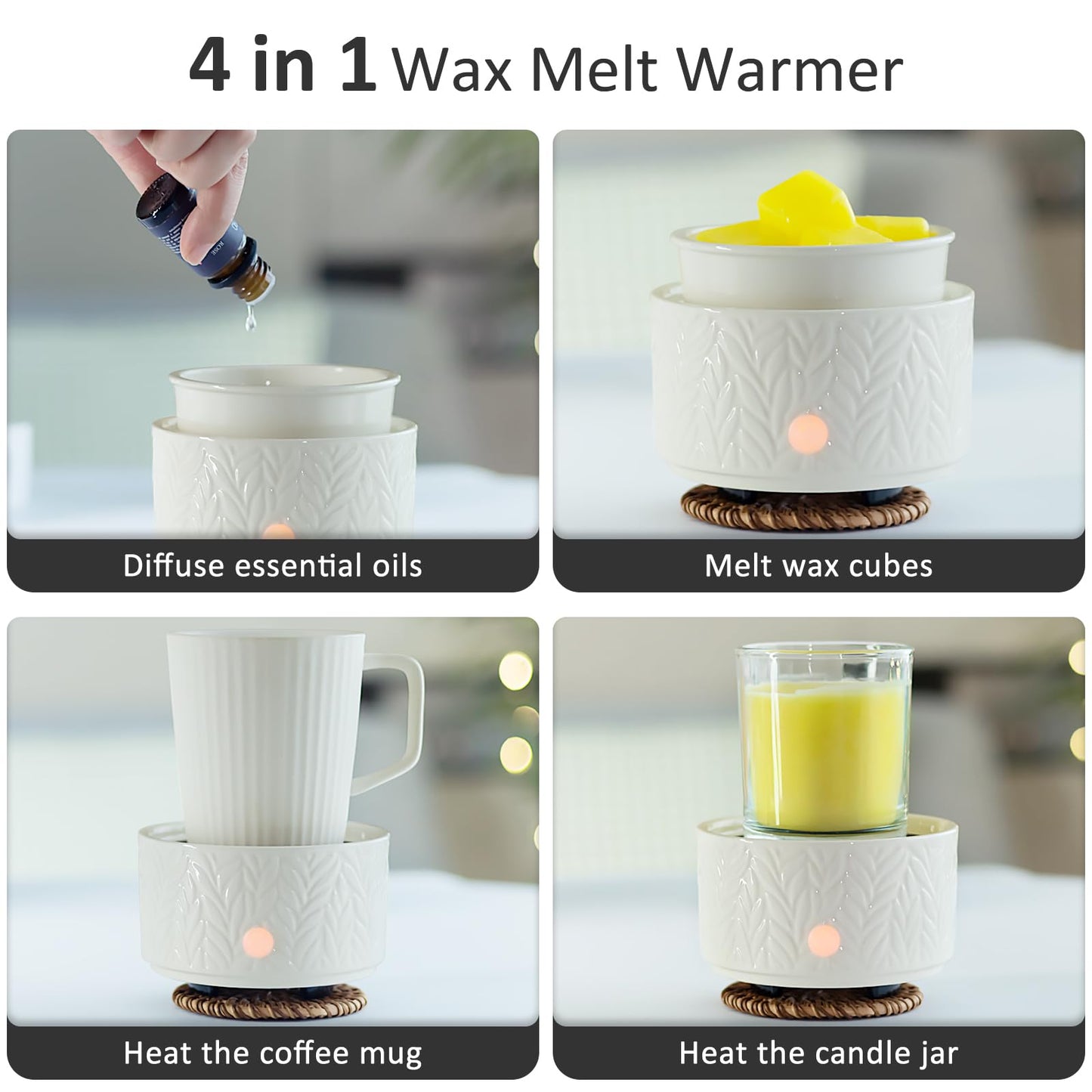 NEW LISTING: Ceramic Wax Melt Warmer for Scented Wax Melts