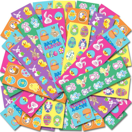 ArtCreativity Assorted Easter Stickers for Kids (100 Sheets with Over 1,000 Stickers)