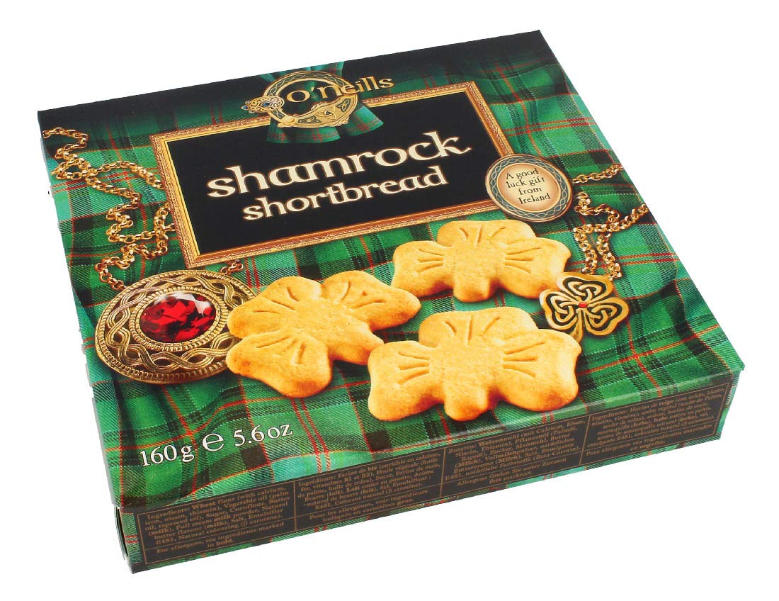 ST PATRICK'S DAY: O'Neills Shamrock Shortbread Cookies, 5.6 Ounce