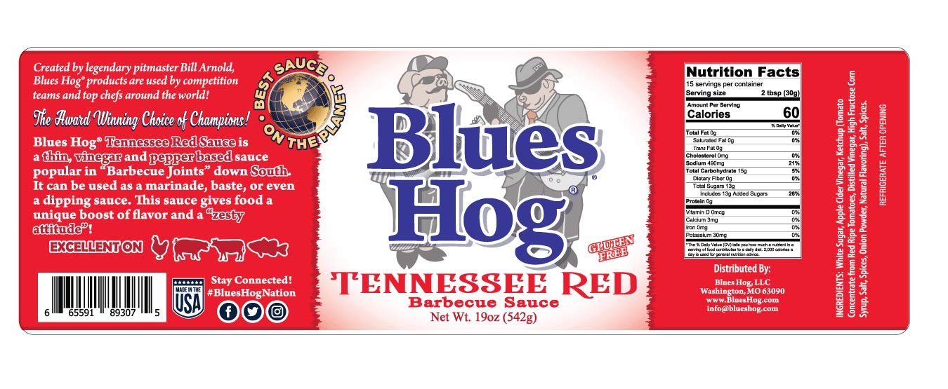 Blues Hog Tennessee Red BBQ Sauce 19 oz.