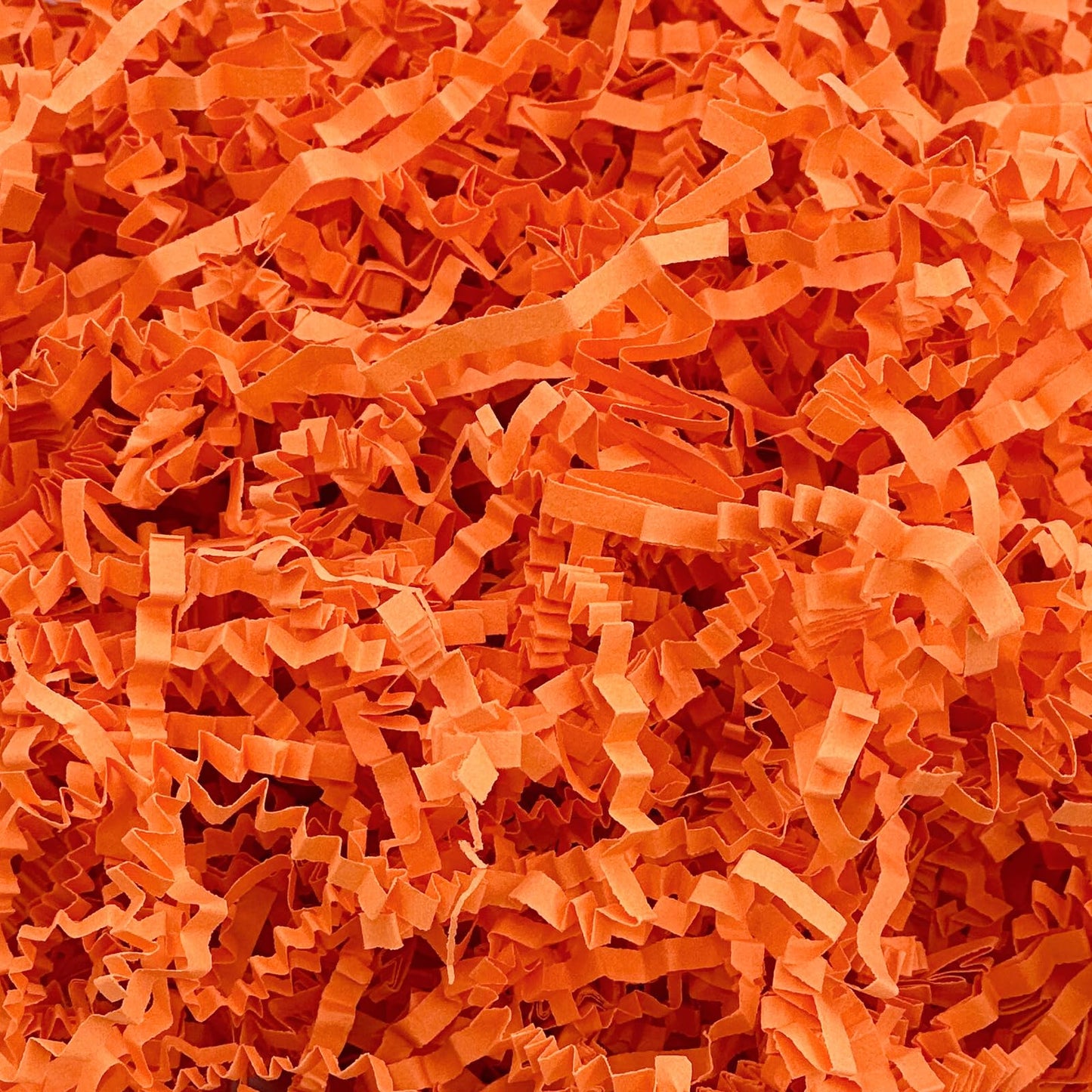 Corlcol Orange and Red Crinkle Cut Shredded Paper (1 LB)