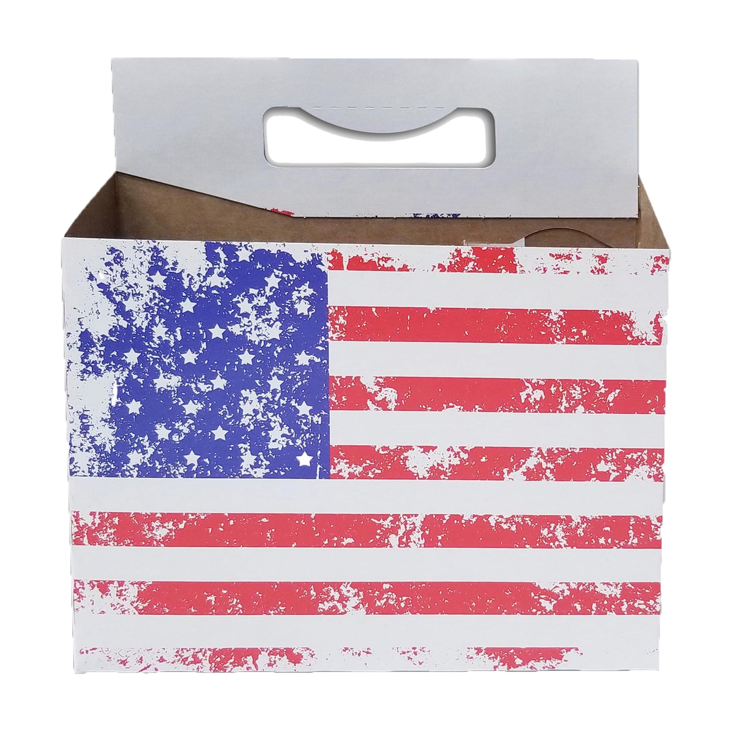 ICE N COLD American Flag 6 Pack Cardboard Carrier (12 Count)