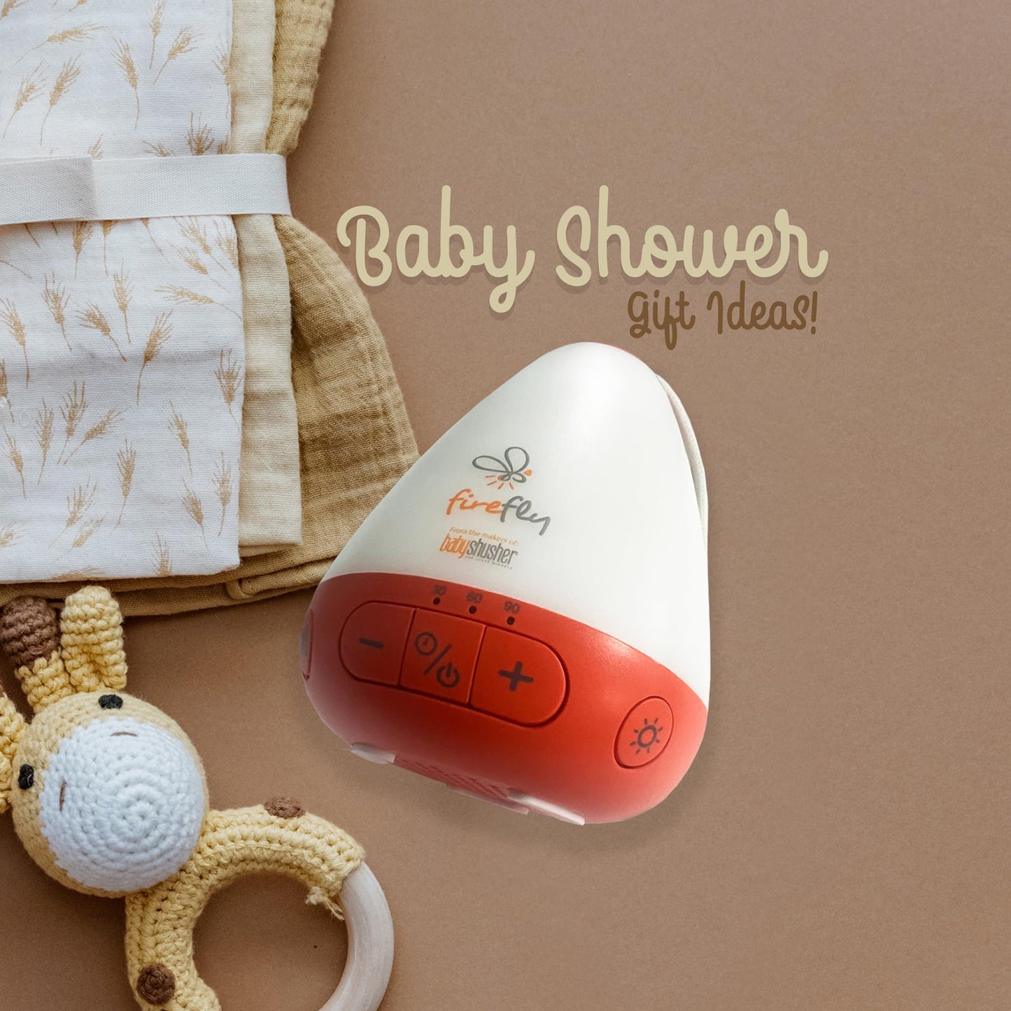 NEW BABY: Baby Shusher Firefly -  Portable Sound Machine Night Light