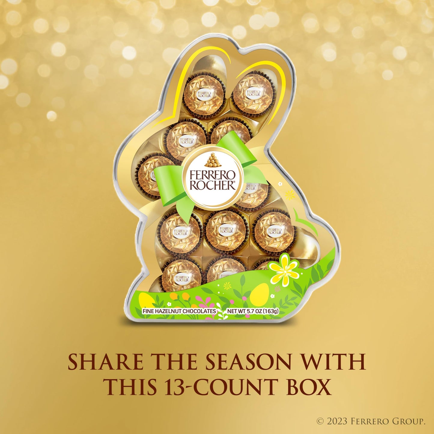 EASTER: Ferrero Rocher, 13 Count, Premium Gourmet Milk Chocolate