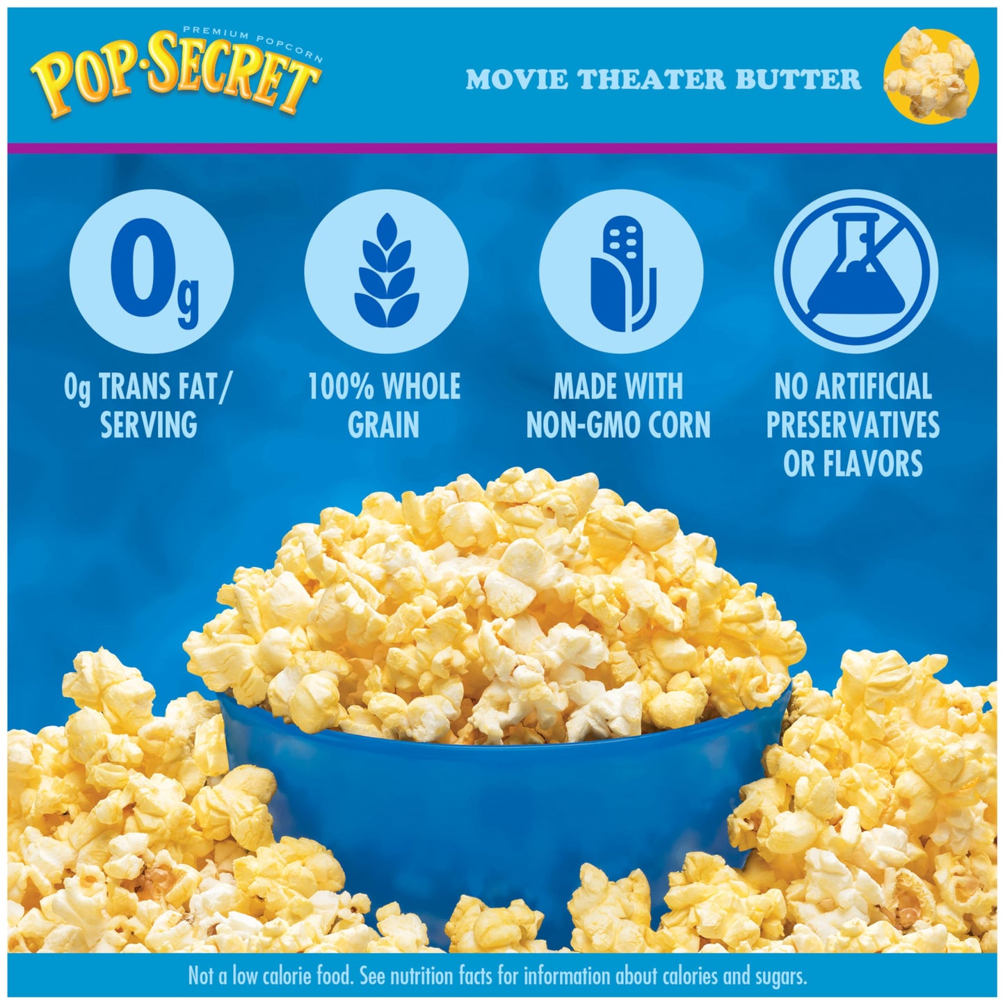 Pop Secret Popcorn, Movie Theater Butter, 3.0 Ounce Microwave Bags, 18 Count Box