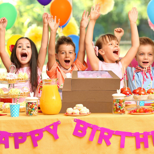 Tcoivs 20-Pack Pie Boxes 10" x 10" x 2.5", Bakery Boxes with Window, Auto-Popup Cookie Boxes for Pies, Cookies and Pastries (Brown)