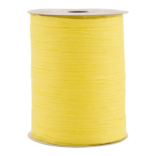 Berwick Offray Matte Yellow Daffodil Raffia Ribbon, 1/4'' Wide, 100 Yards