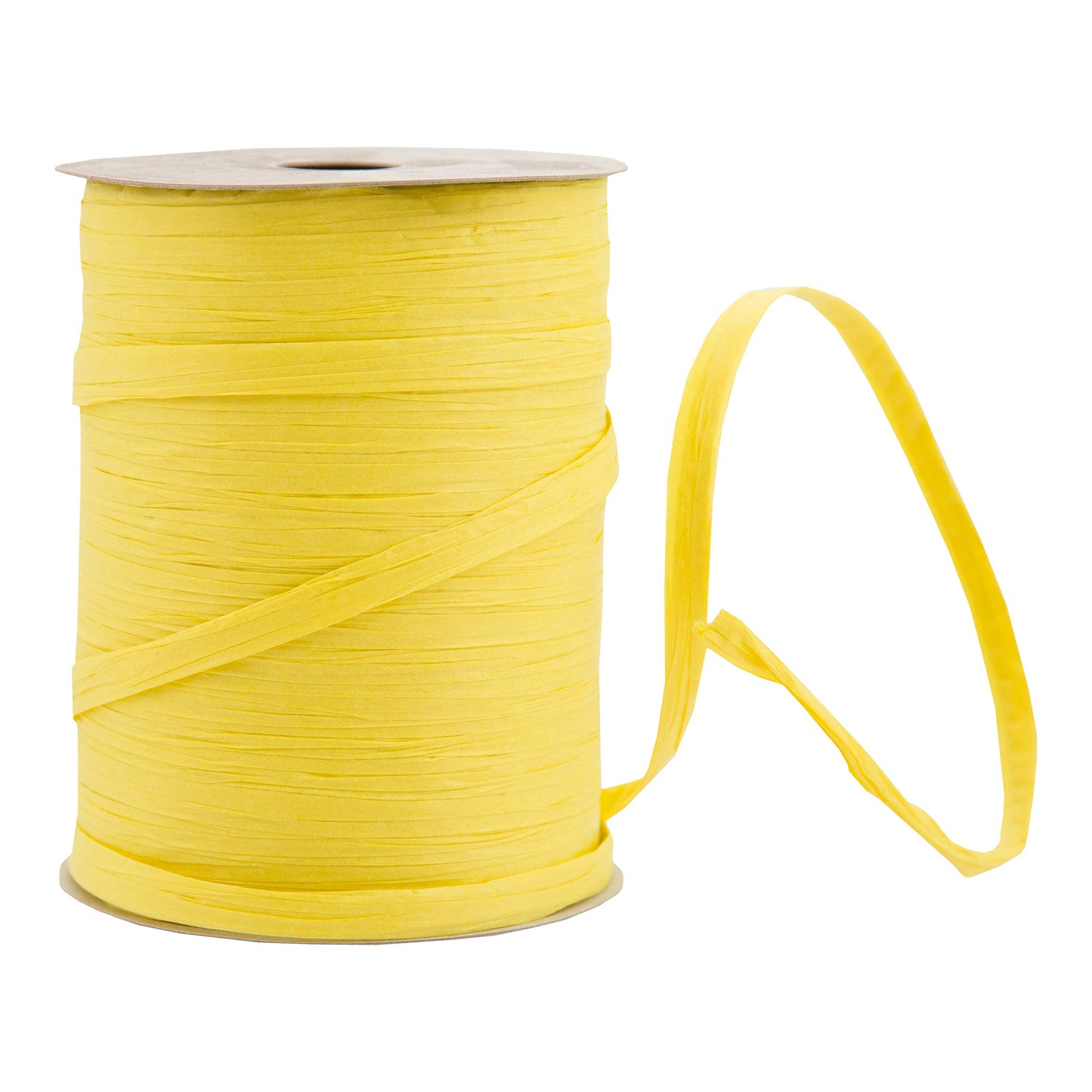 Berwick Offray Matte Yellow Daffodil Raffia Ribbon, 1/4'' Wide, 100 Yards