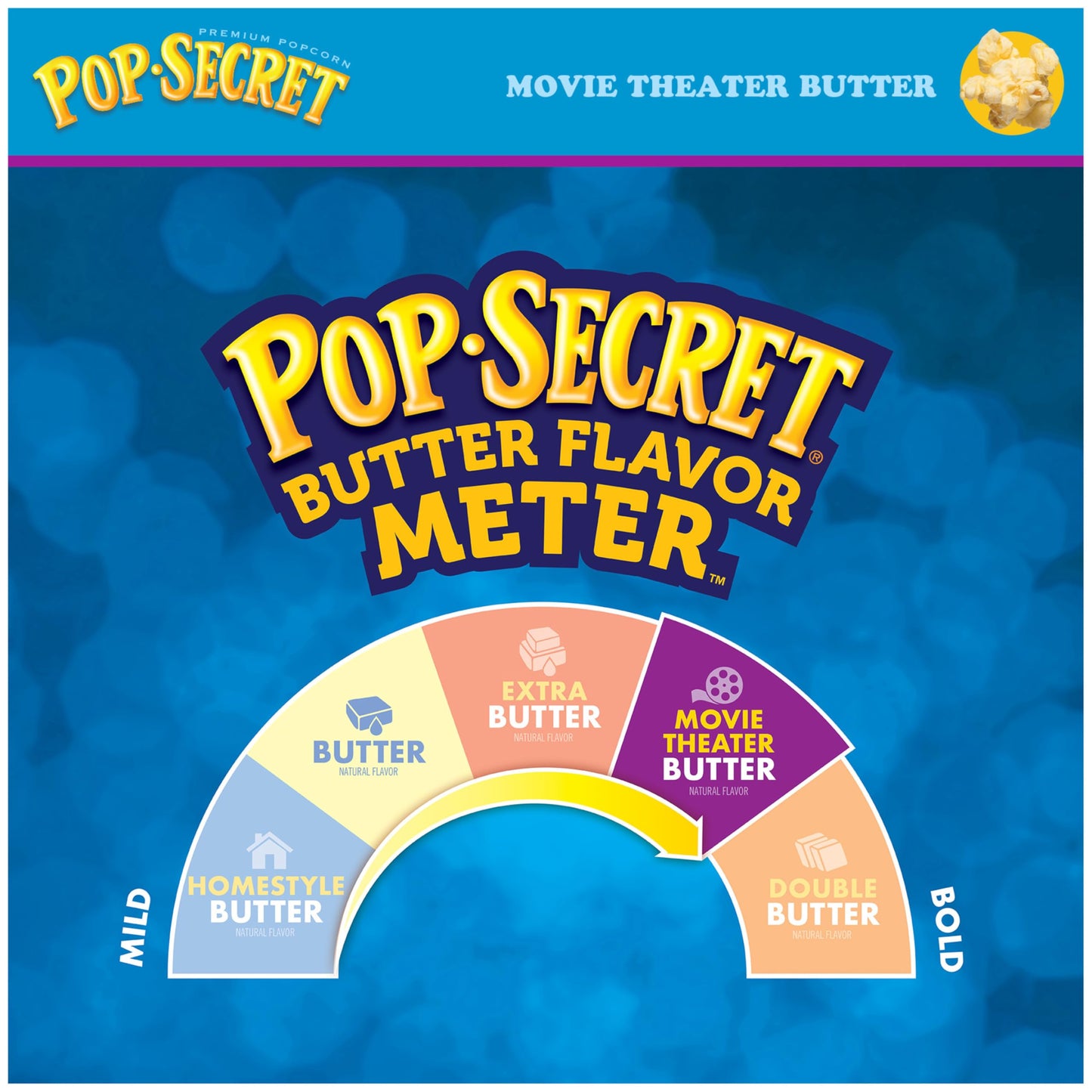 Pop Secret Popcorn, Movie Theater Butter, 3.0 Ounce Microwave Bags, 18 Count Box