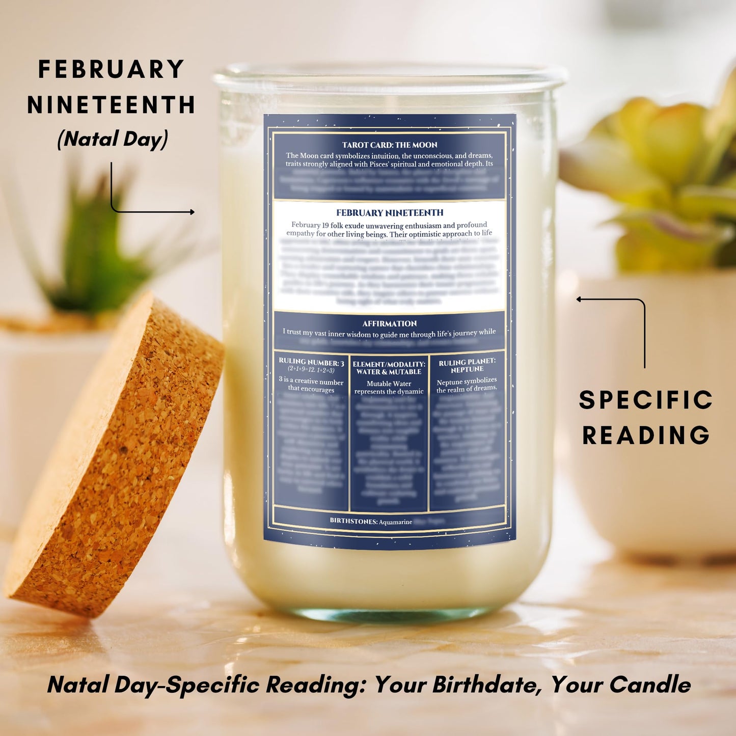 BIRTHDAY:Custom Birthdate Astrological Zodiac Scented Candles