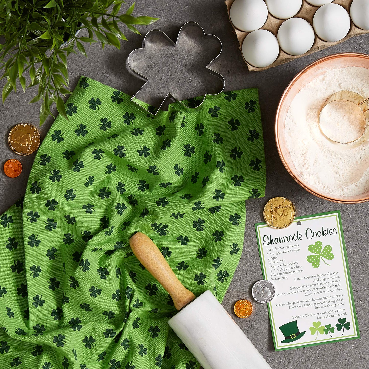 ST PATRICK'S DAY: Shamrock Cookie Gift Set