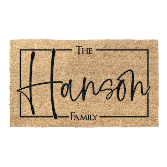 CLOSING: Personalized Family Name Doormat